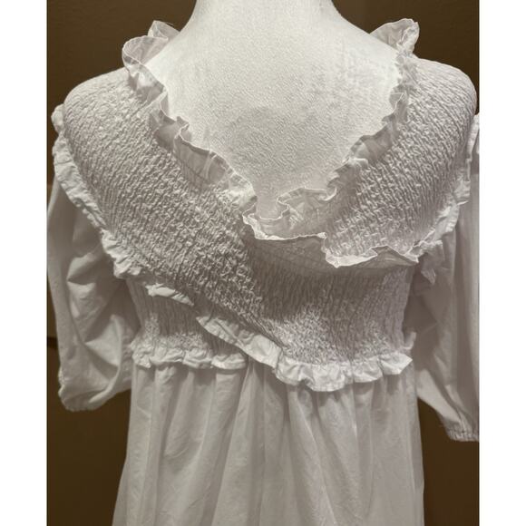 Vasna White 100% Cotton Dress Size XL - Picture 4 of 7